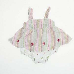 Tangerine Girls Pink | White Romper size: 6 Months